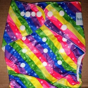 New w/o tags BabyGoal Rainbow cloth diaper
